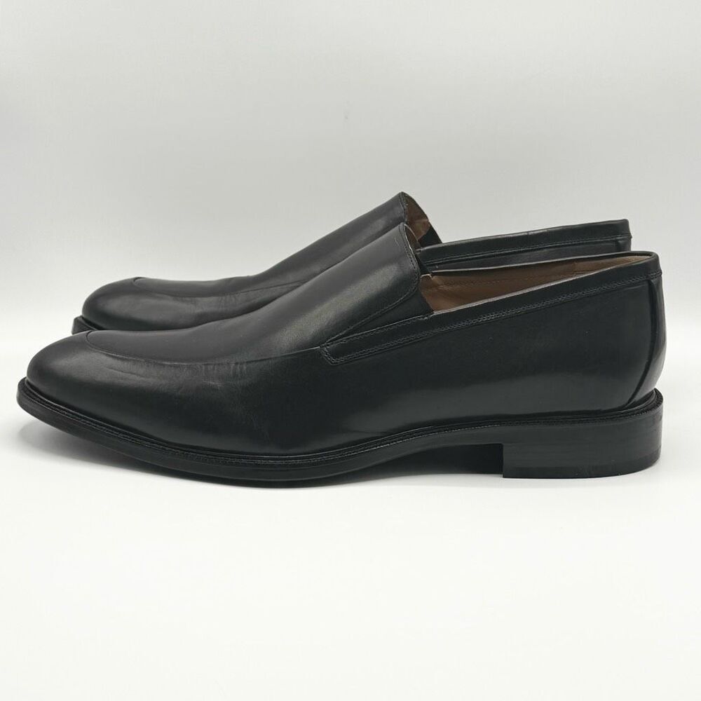 COLE HAAN GRAND OS Men's Dress Shoes Moc Toe Loafers Black Leather - US 15 Wide - Picture 1 of 13